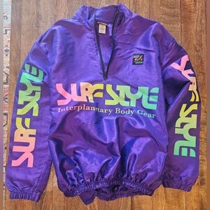 Surf Style Purple Windbreaker